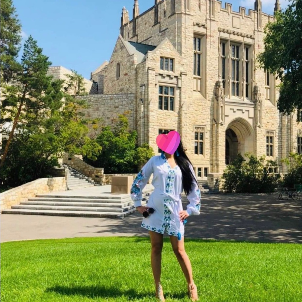 Ukrainian embroidered dress